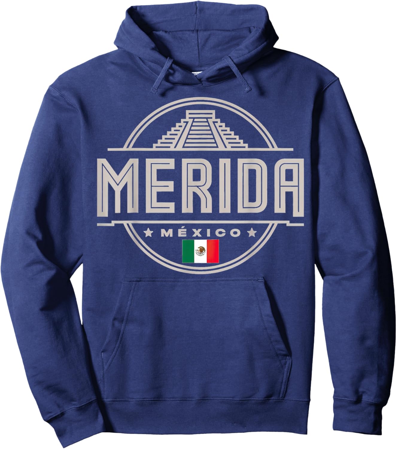 Merida Mexico Flag City Mexico Adventure Hoodie - Hoodie | Navy