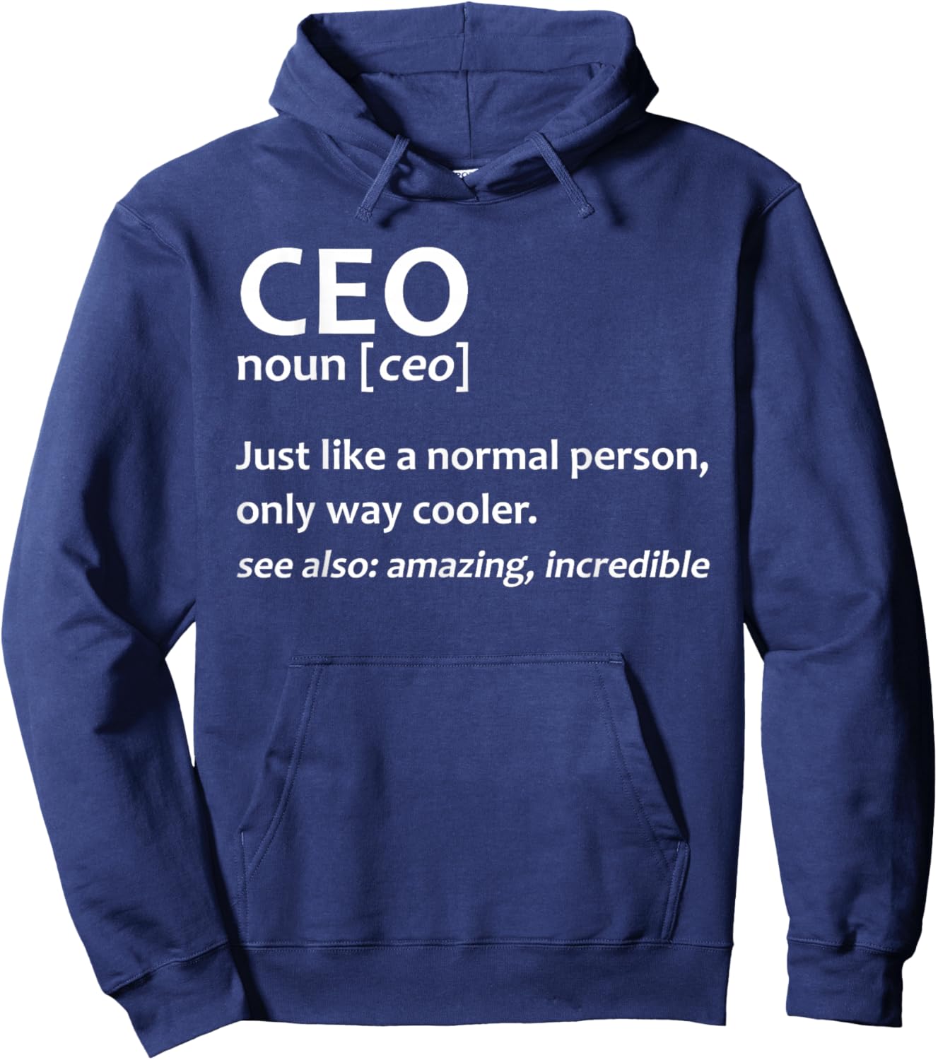 Funny CEO Art Women Entrepreneur Business Owner CEO Hoodie - Hoodie | Navy