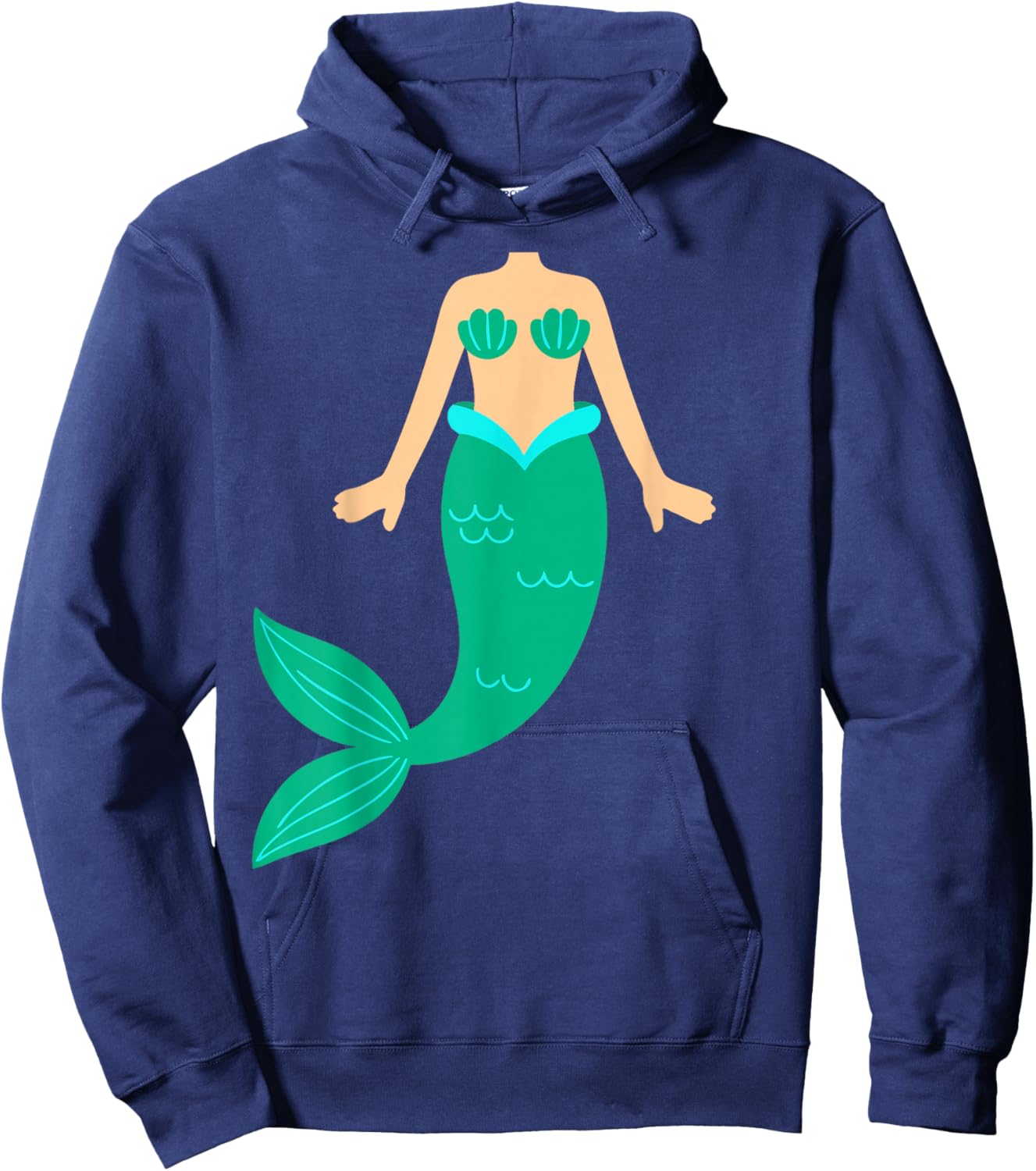 Mermaid costume for adults, men, women, children Hoodie - Hoodie | Navy