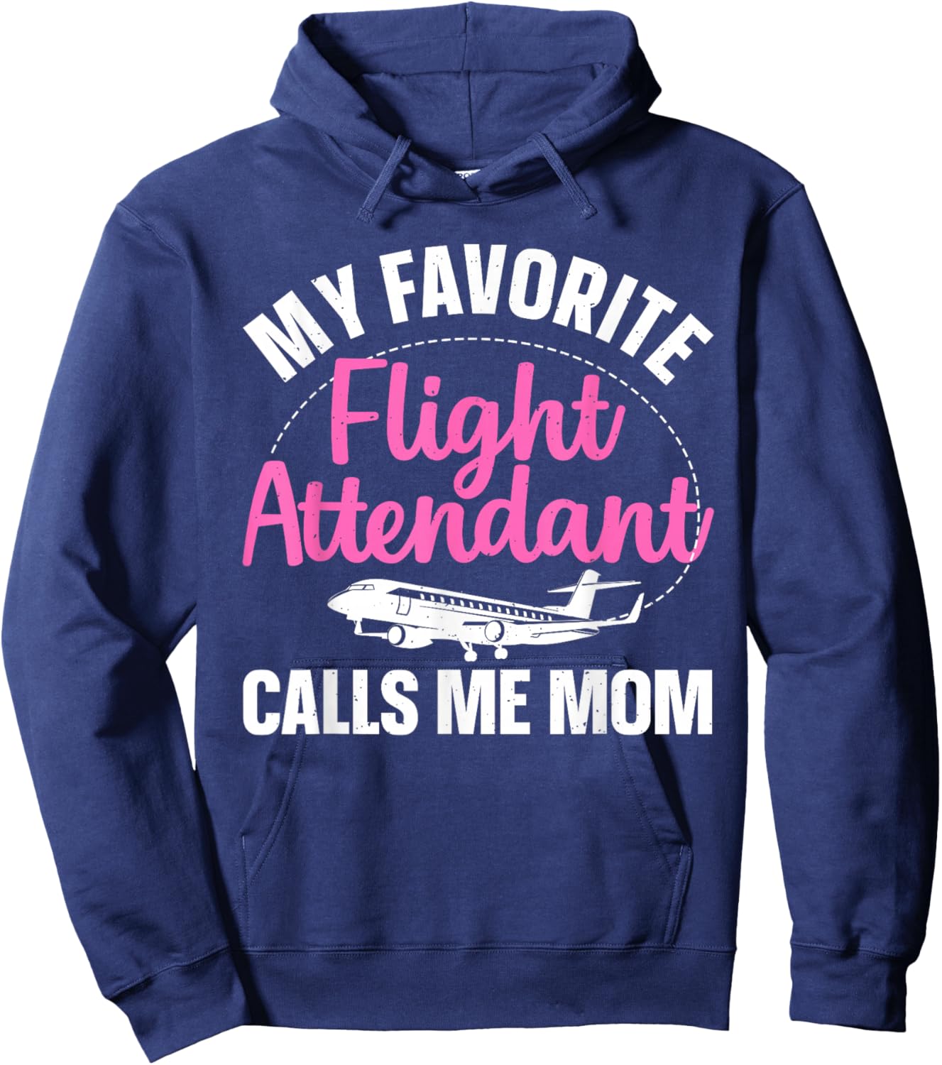 Best Flight Attendant Design for Mom Women Flight Attendant Hoodie - Hoodie | Navy