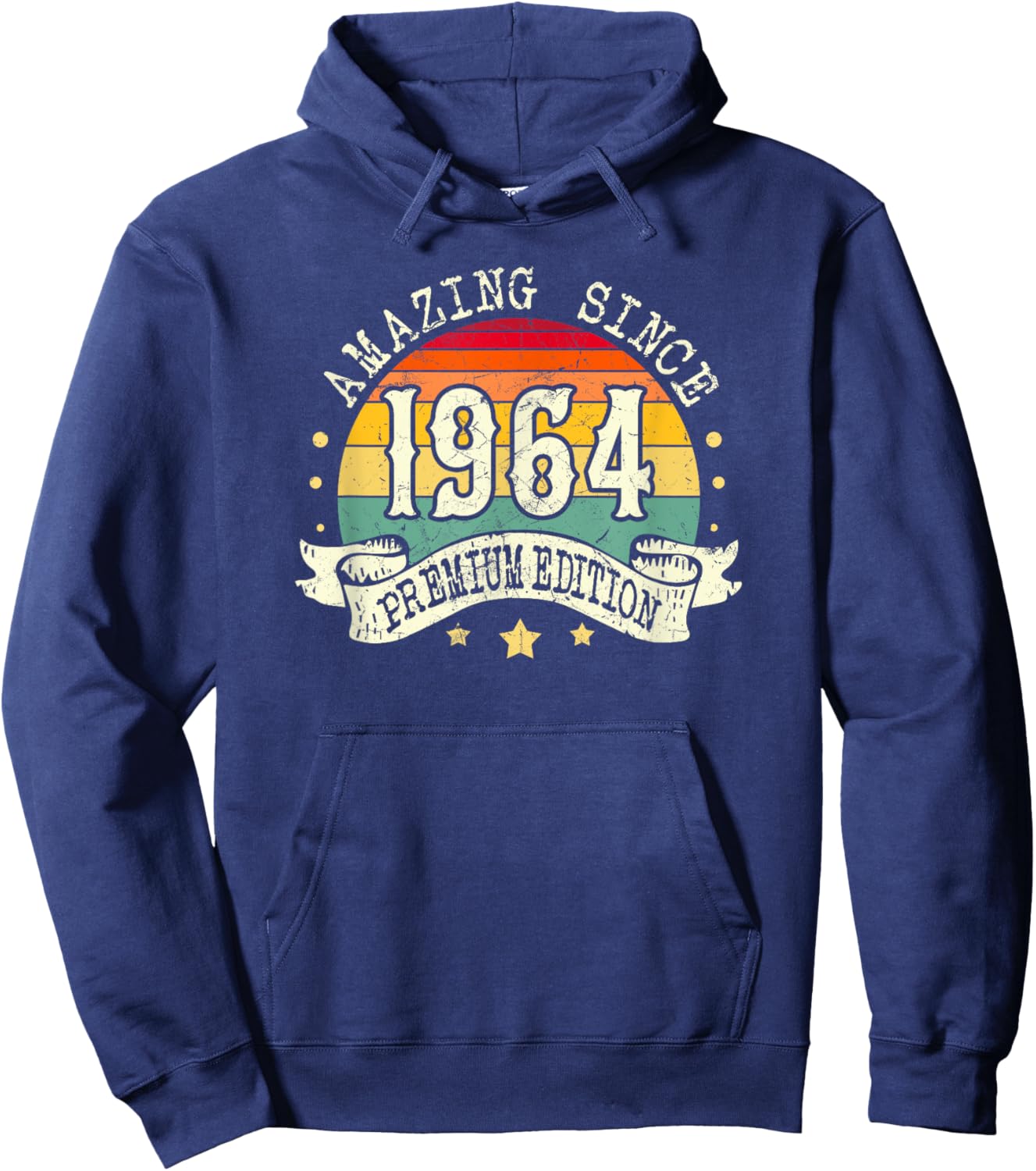 1964 Birthday Amazing Premium Edition Born In 1964 Birthday Hoodie - Hoodie | Navy