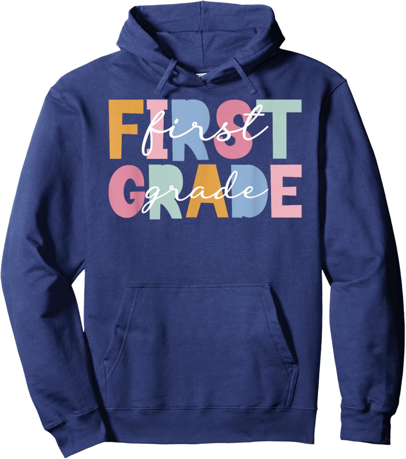 First Grade Teacher Best 1st Grade Teacher Hoodie - Hoodie | Navy