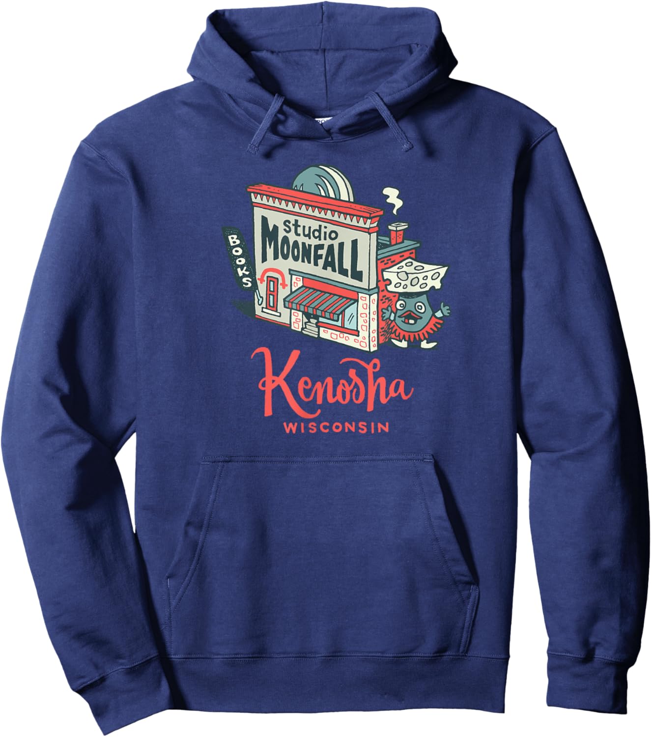 Welcome to Studio Moonfall Hoodie - Hoodie | Navy