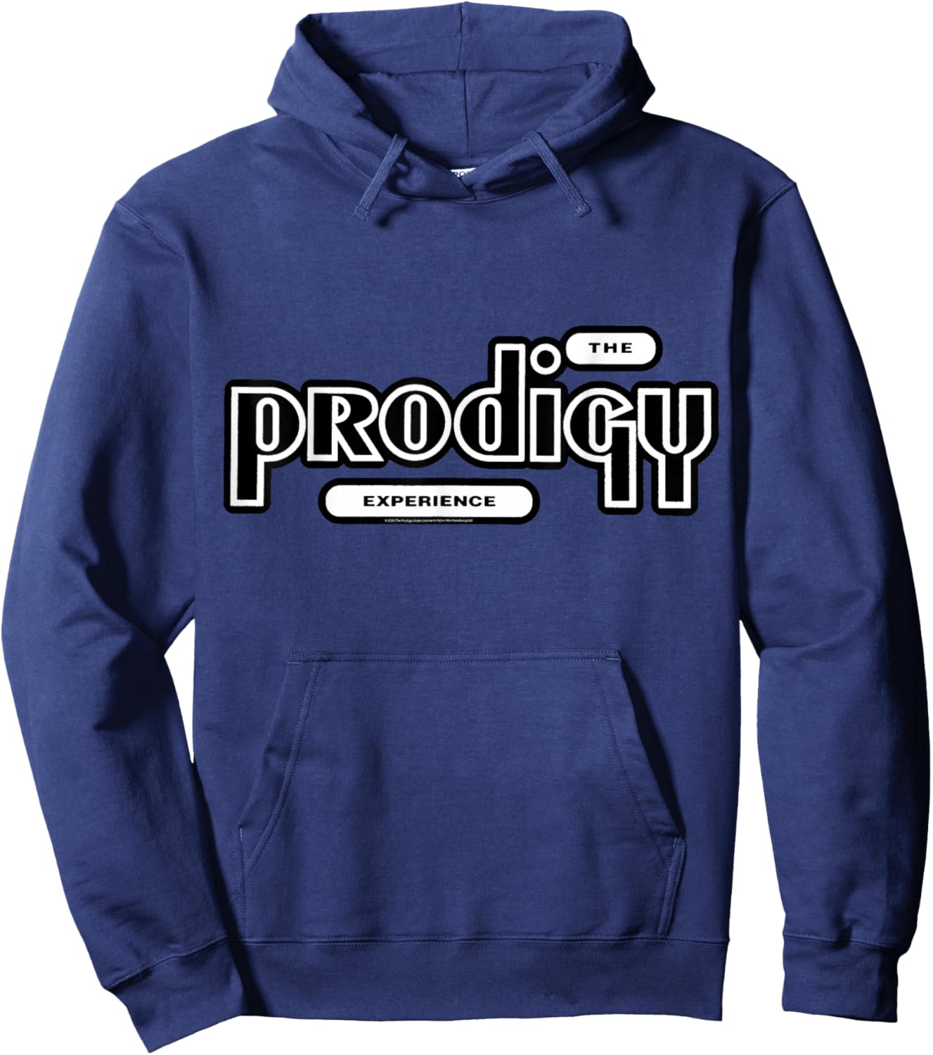 Official The Prodigy Experience Logo Big Beat Electronic Hoodie - Hoodie | Navy