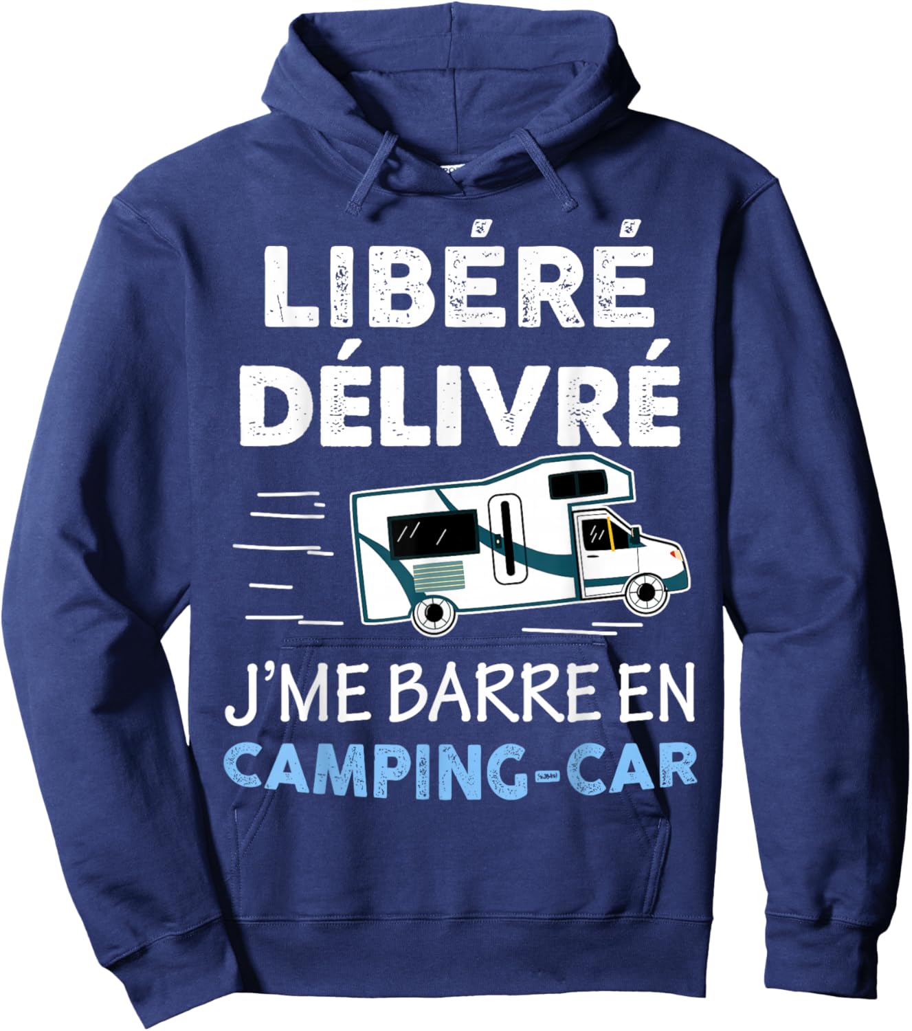 Released Issued Je me Barre en Camper Van Gift Man Grandpa Hoodie - Hoodie | Navy