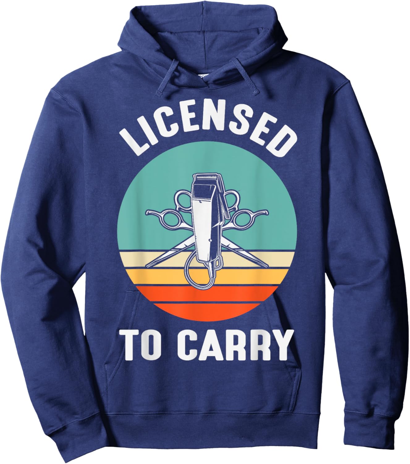 Barber Designs Dad Funny Hairdressing Hair Stylists Hoodie - Hoodie | Navy