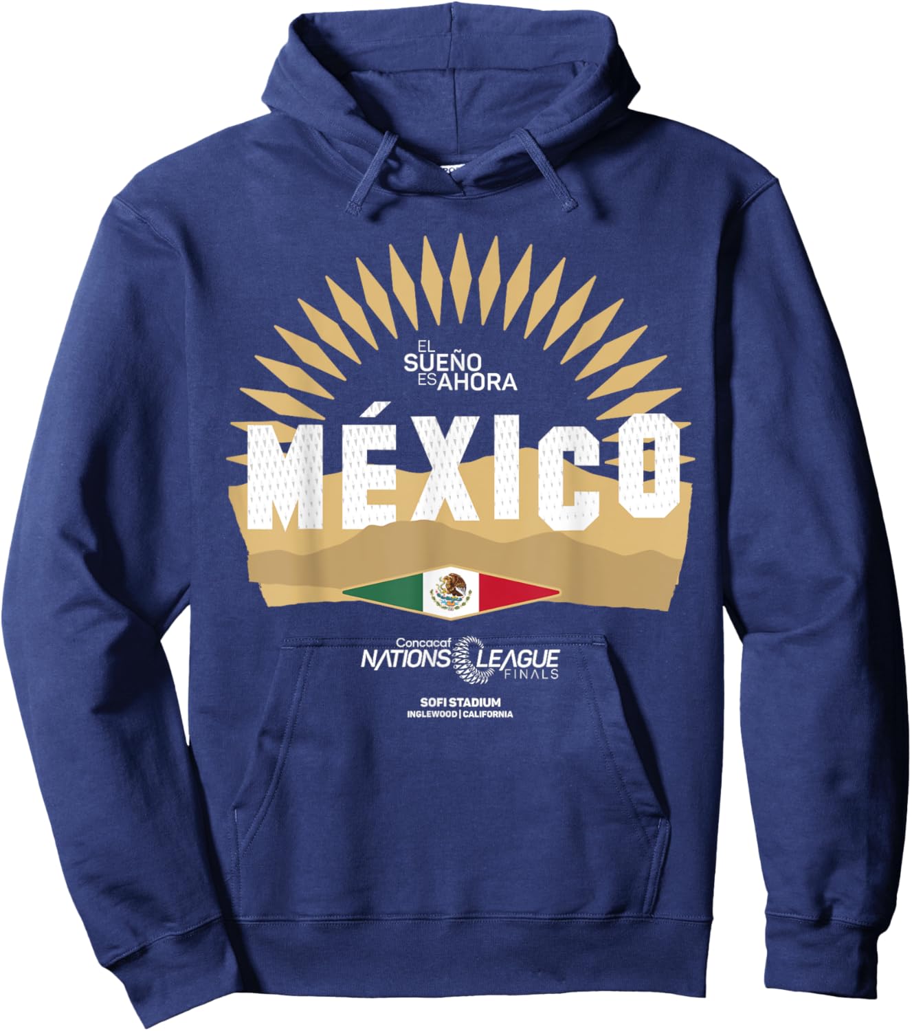 Mexico Concacaf Nations League Finals. Hoodie - Hoodie | Navy
