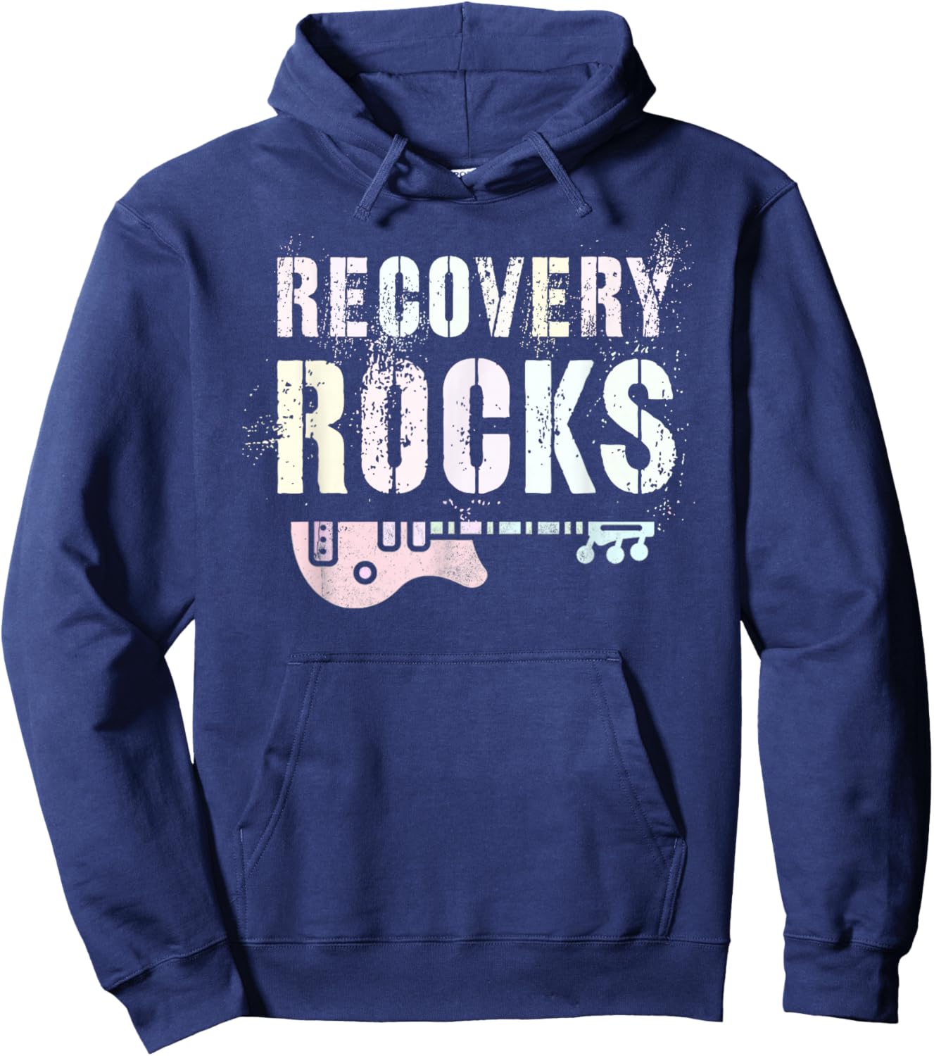 Nurse RECOVERY ROCKS Living Support Clean Hope We Do Recover Hoodie - Hoodie | Navy
