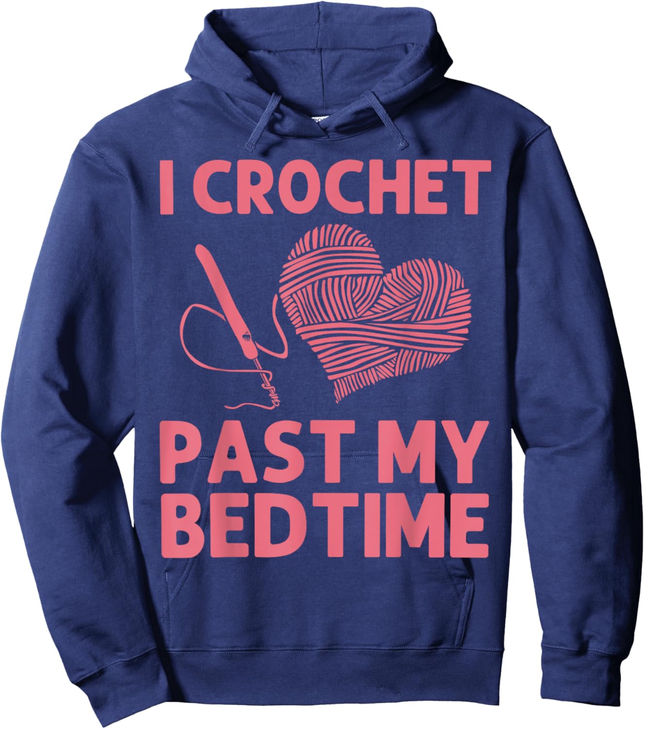 Cool Crochet Design Mom Crocheting Lover Crocheter Hoodie - Hoodie | Navy