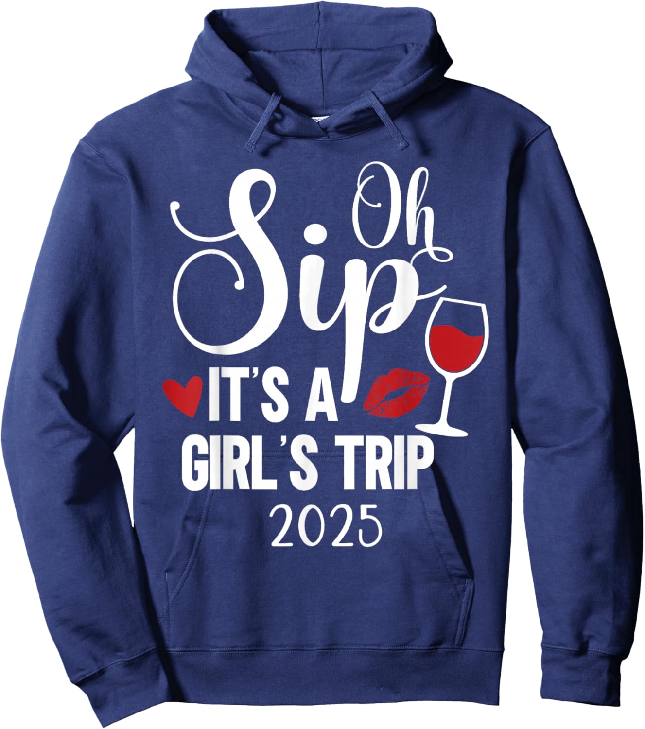 Girls Trip 2025 Weekend Vacation Matching Group Hoodie - Hoodie | Navy