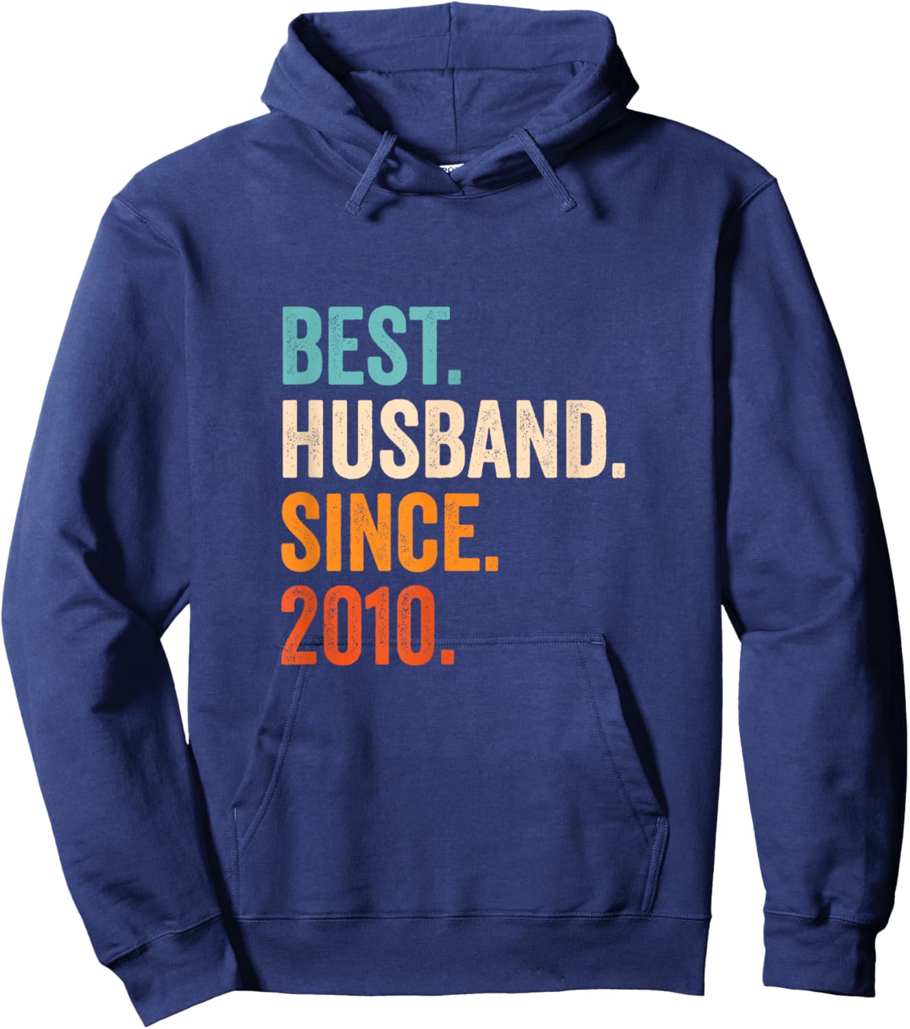 Best Husband Since 2010 | 15 Anniversary Wedding 15 Years Hoodie - Hoodie | Navy