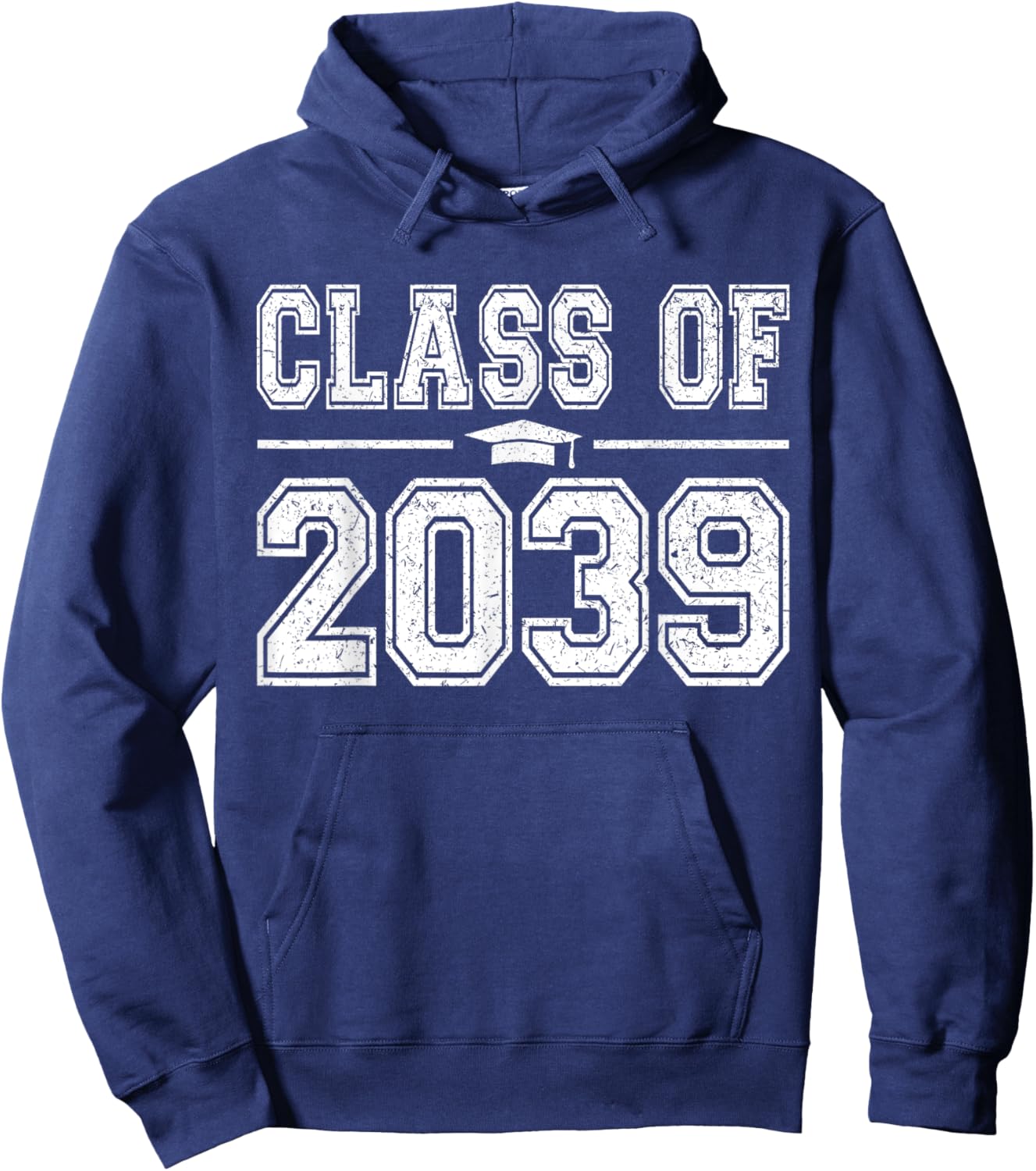 Class of 2039 Kindergarten Grow With Me Kinder Graduation Hoodie - Hoodie | Navy