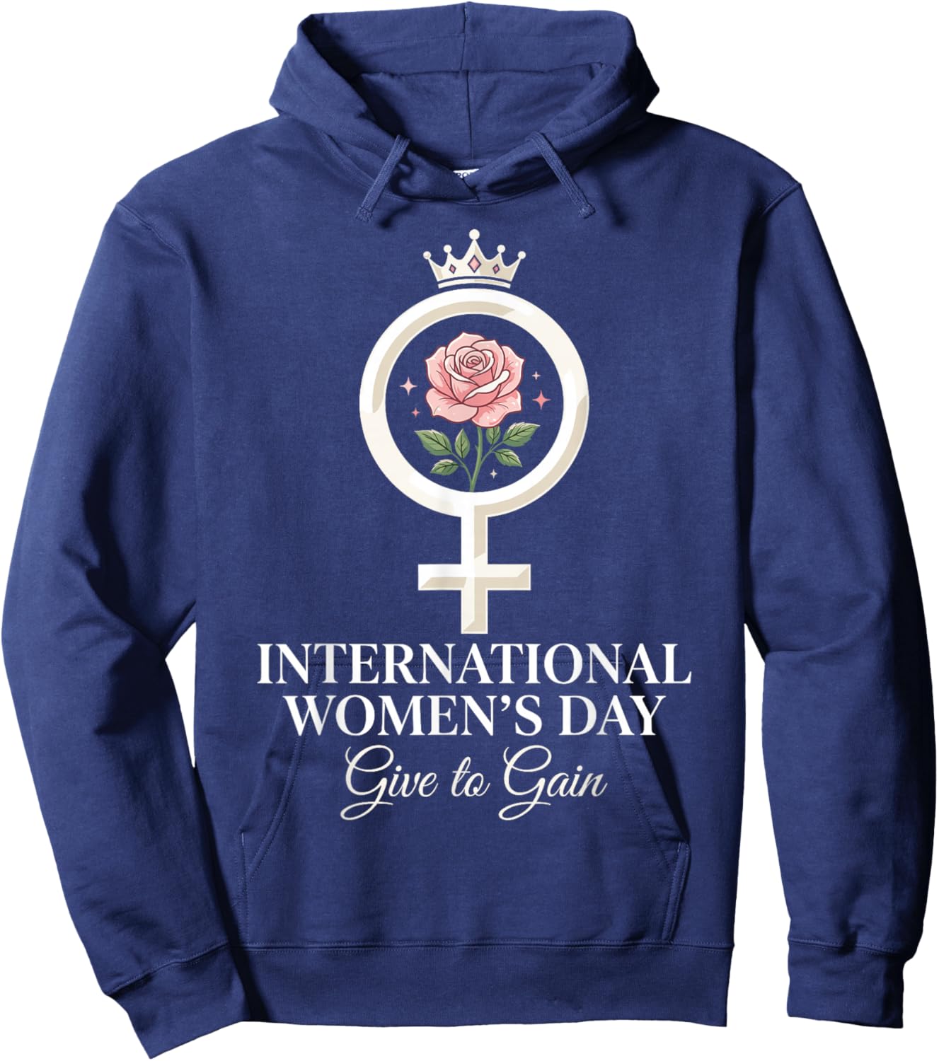 8 March Give to Gain International Women's Day 2026 Hoodie - Hoodie | Navy