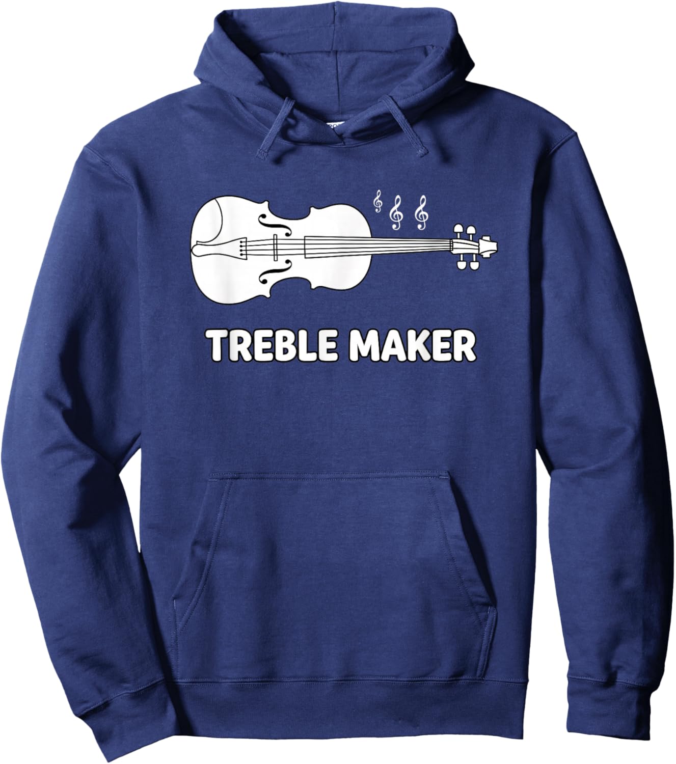 Treble Maker Violin Funny Kids Music Lover Fiddle Player Hoodie - Hoodie | Navy