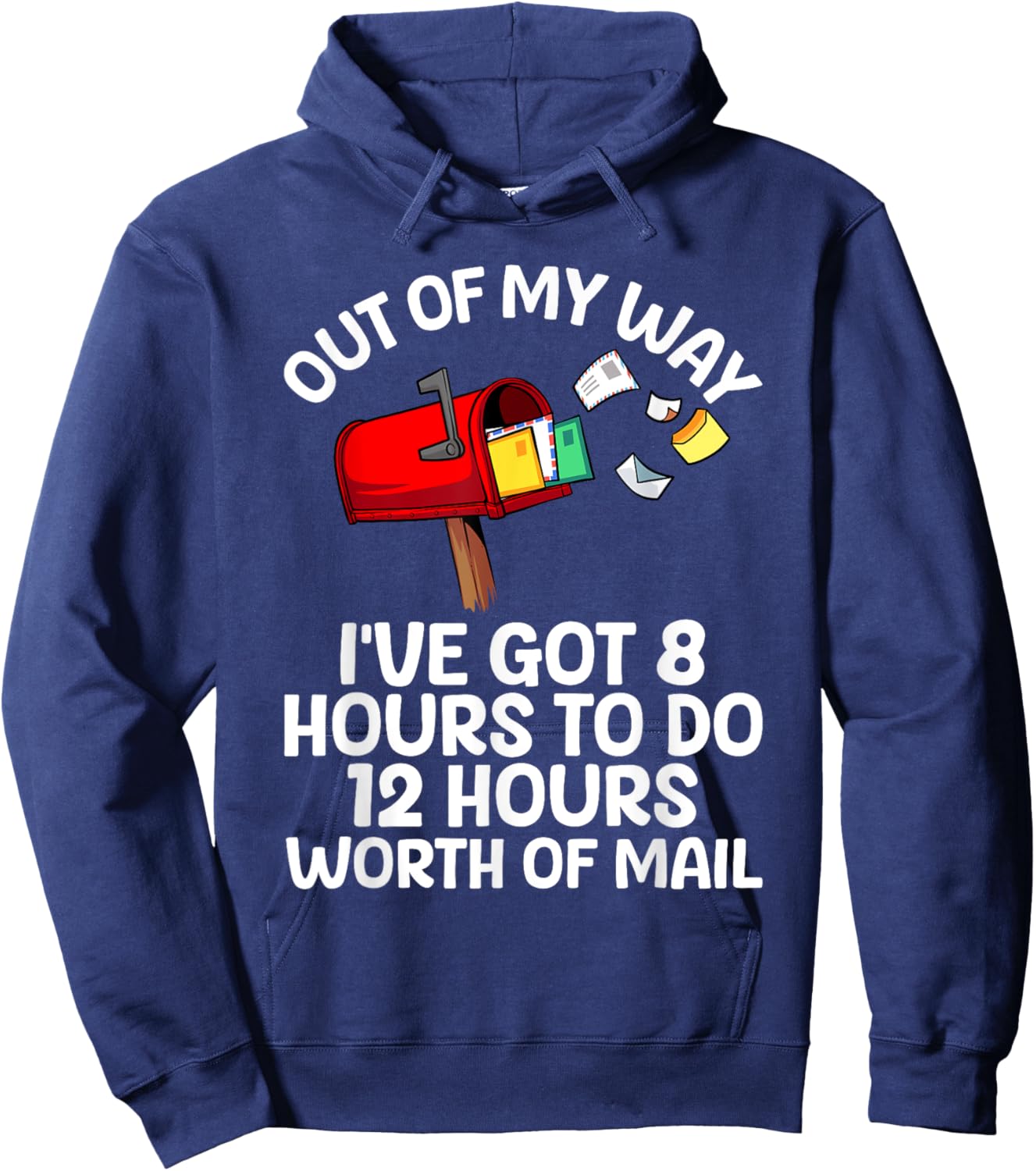 Funny Mailman Art Women Mail Carrier Postal Worker Hoodie - Hoodie | Navy