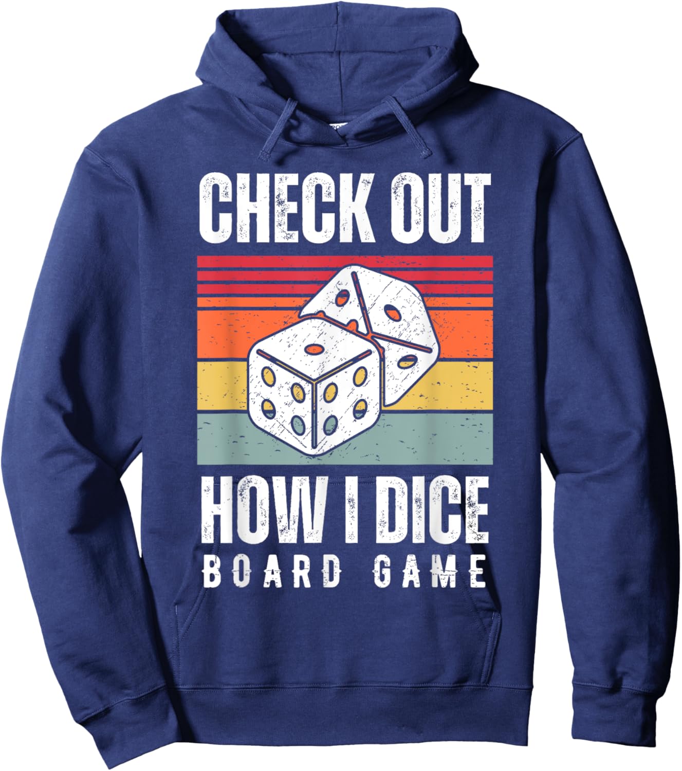 Check Out How I Dice Board Game Lover Matching Family Hoodie - Hoodie | Navy
