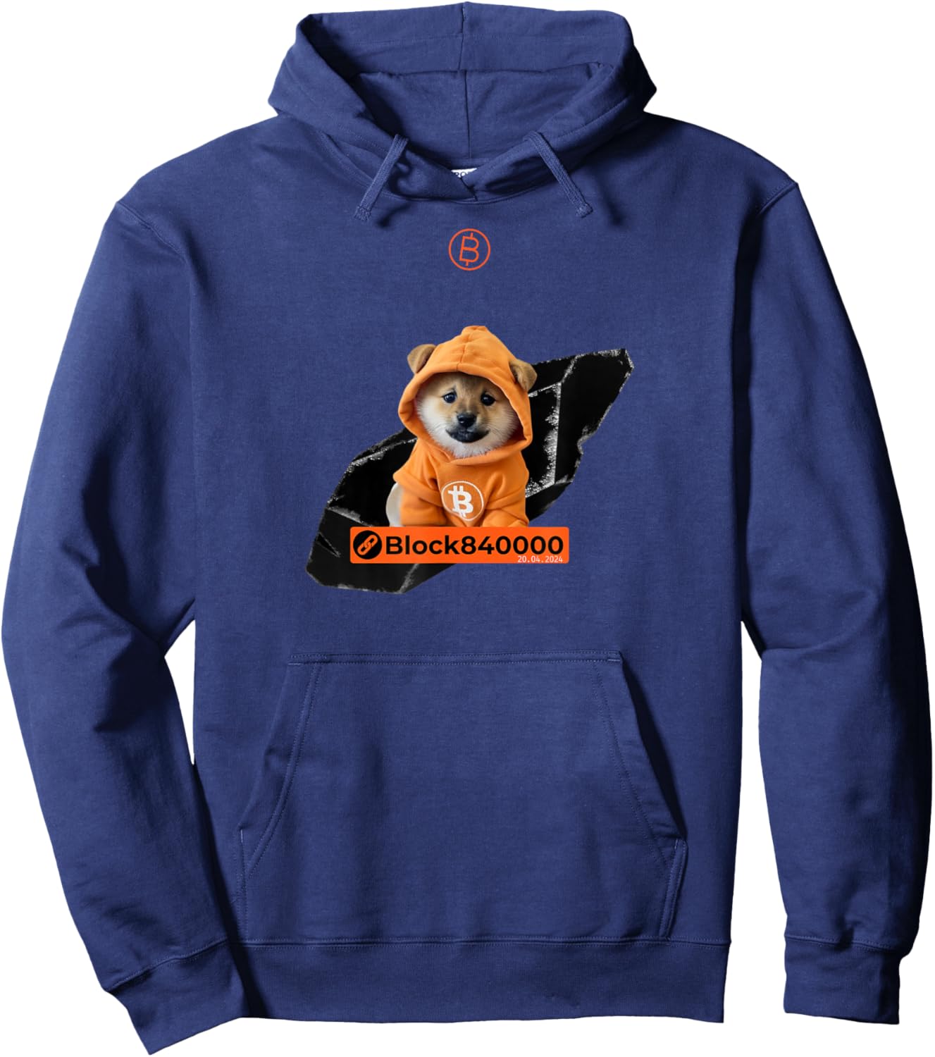 Bitcoin Runes - DOG GO TO THE MOON - #DOG Hoodie - Hoodie | Navy