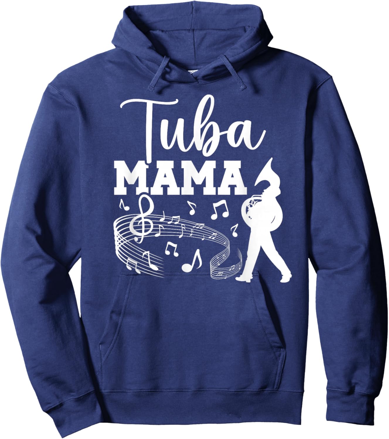 Tuba Mama Tuba Mom Of A Tuba Player Mom Tubist Mom Hoodie - Hoodie | Navy