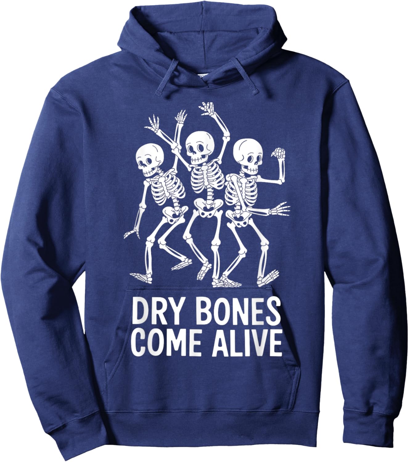 Dancing Skeletons Dry Bones Come Alive Hoodie - Hoodie | Navy
