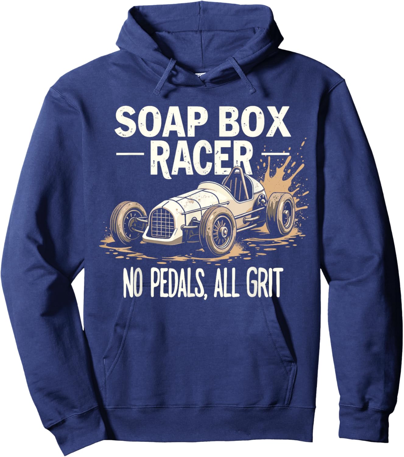 DIY Racer Homemade Car Speed Lover Downhill Racing Racing Hoodie - Hoodie | Navy