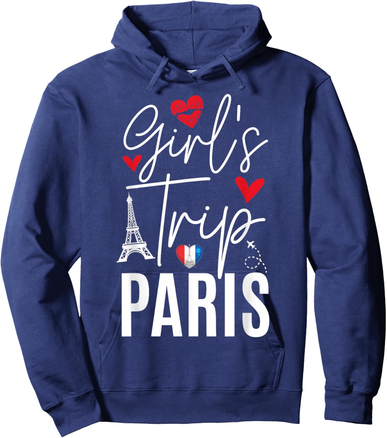 Paris Girls Trip 2026 France Summer Vacation Ladies Weekend Hoodie - Hoodie | Navy