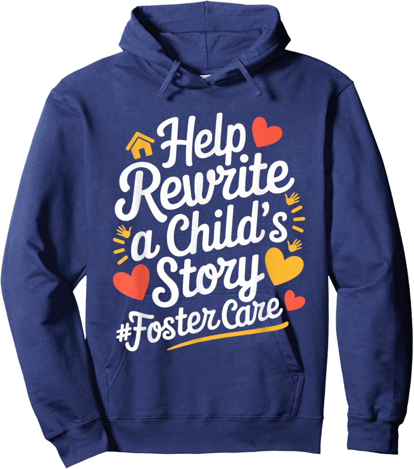 Foster Care Design For Foster Parents Foster Mom And Dad Hoodie - Hoodie | Navy