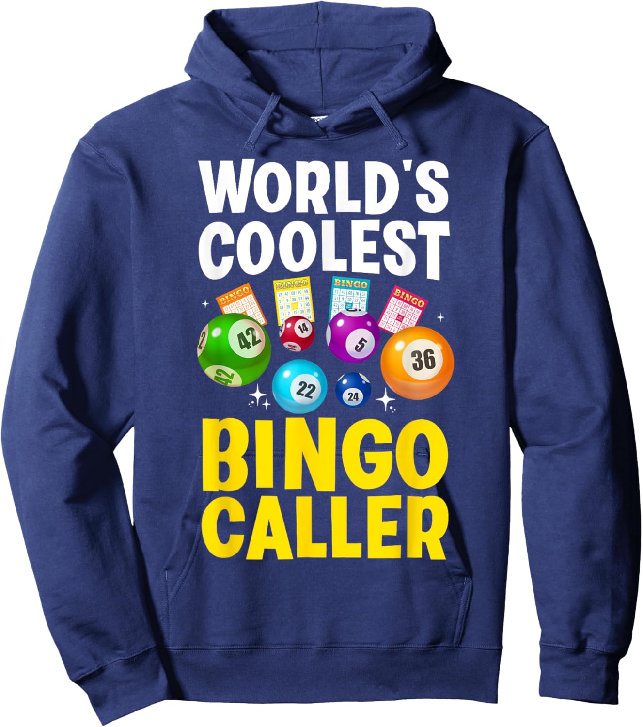 Bingo Caller Novelty Women Bingo Player Bingo Lover Hoodie - Hoodie | Navy