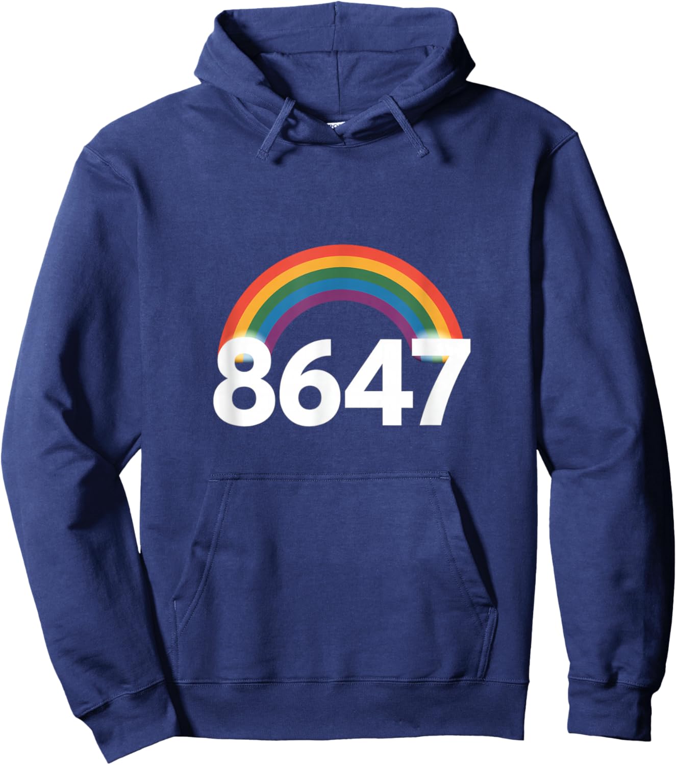 8647 Rainbow Hoodie - Hoodie | Navy
