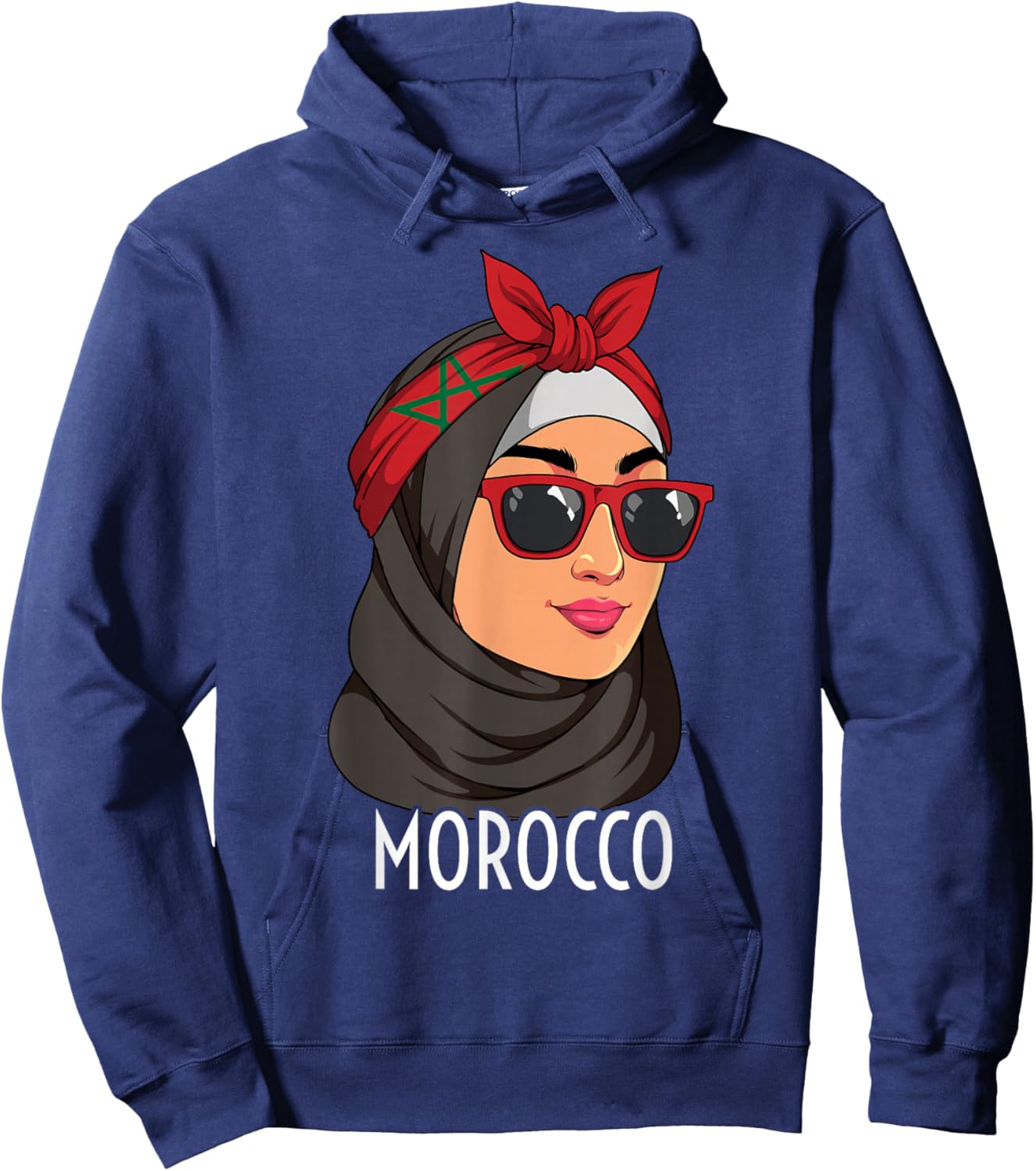 Moroccan Girl Morocco Hoodie - Hoodie | Navy