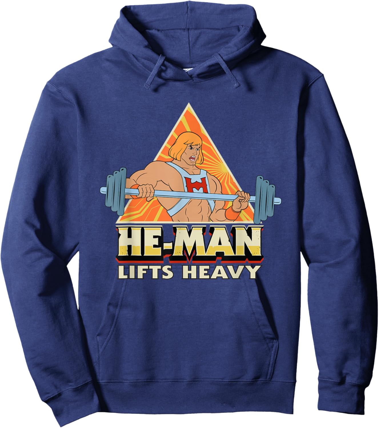Masters of the Universe He-Man Lifts Heavy Hoodie - Hoodie | Navy
