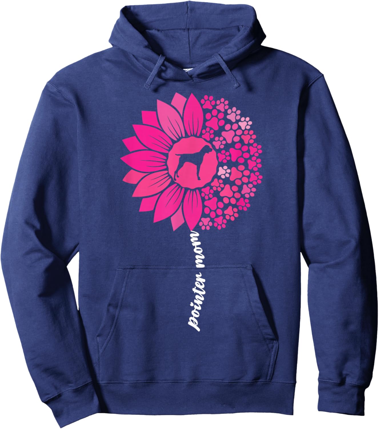 Cute German Shorthaired Pointer For Mom Women GSP Mom Dog Hoodie - Hoodie | Navy