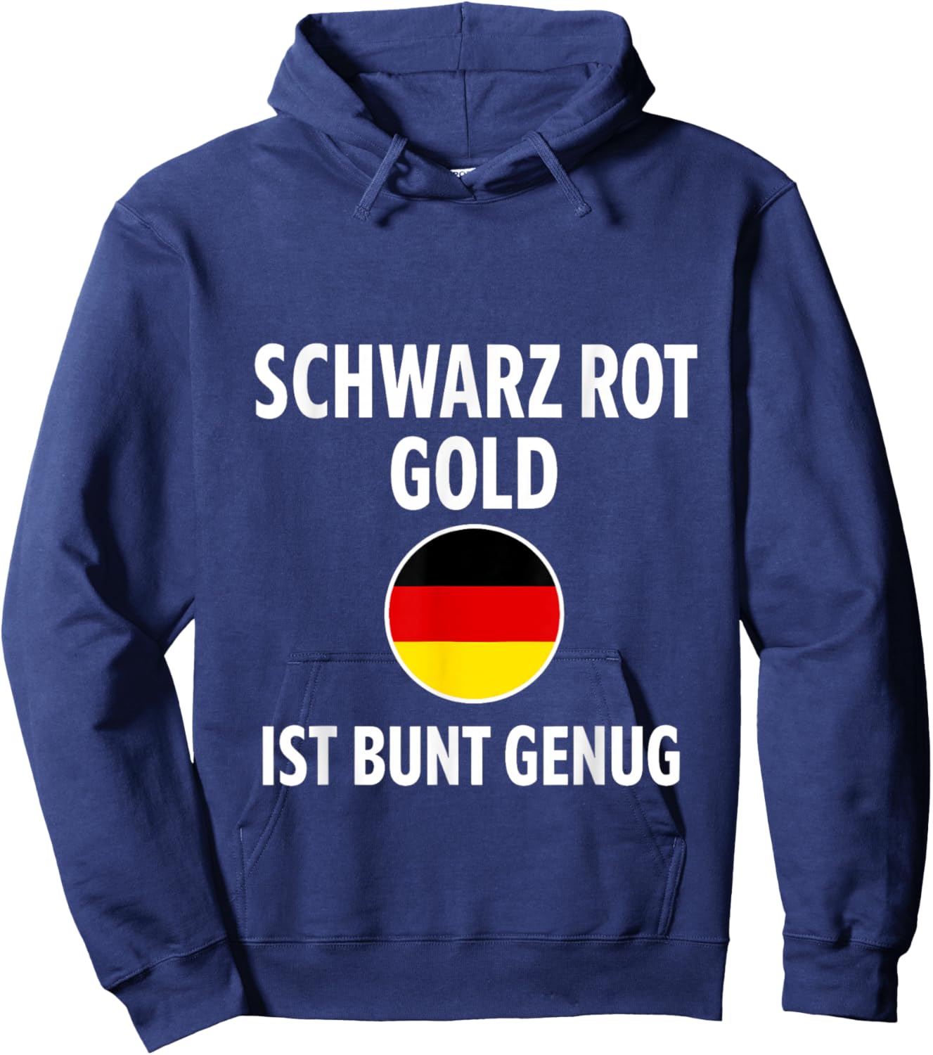 Deutschland Fan Outfit Schwarz Rot Gold Farben Design Hoodie - Hoodie | Navy