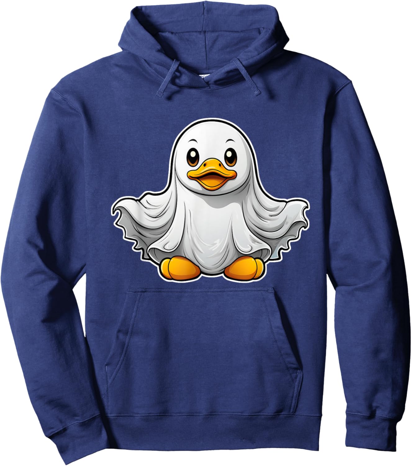 Spooky Ghost Rubber Duck, Halloween Rubber Duckie Hoodie - Hoodie | Navy