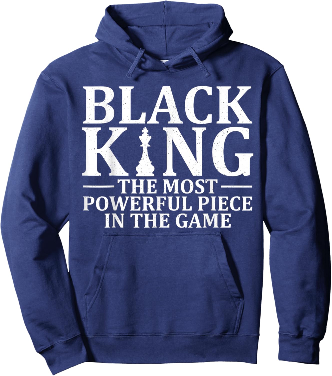 Best African King Design Dad Afrocentric Chess Lover Hoodie - Hoodie | Navy