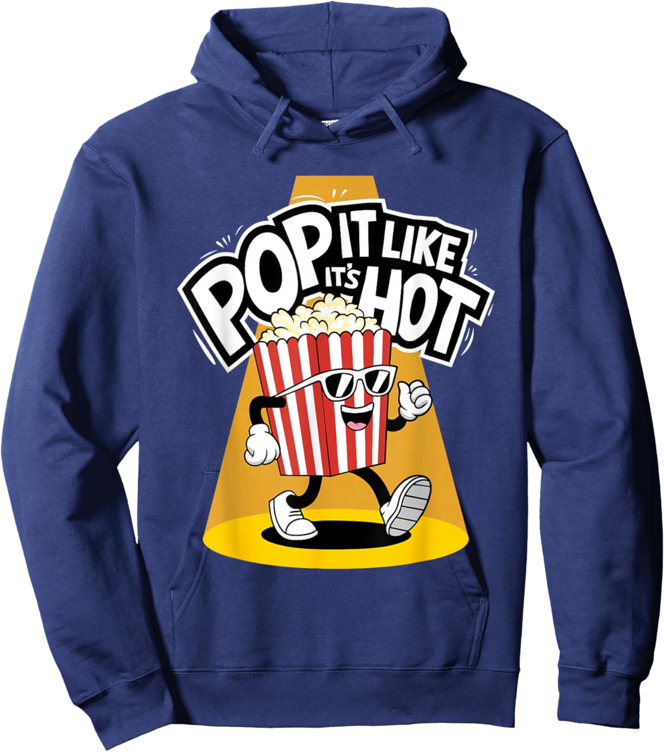 Pop It Like It's Hot Funny Movie Popcorn Lover Hoodie - Hoodie | Navy