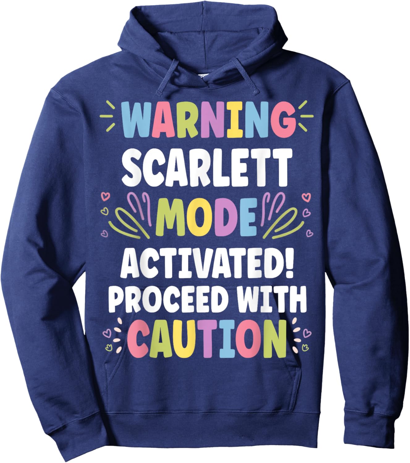 SCARLETT Personalized Name Funny Cute Custom SCARLETT Name Hoodie - Hoodie | Navy
