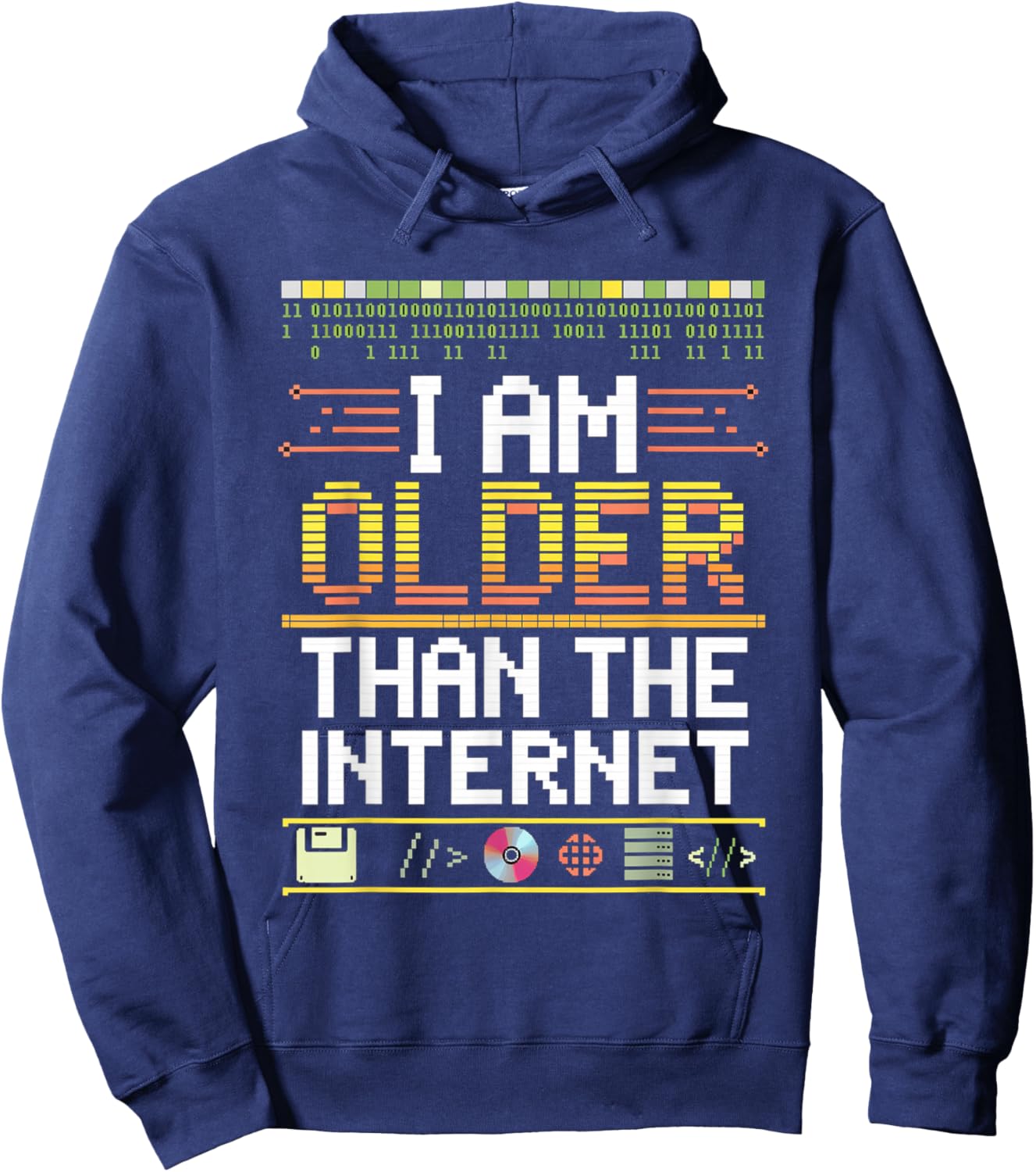 I Am Older Than The Internet Millennial Generation Hoodie - Hoodie | Navy