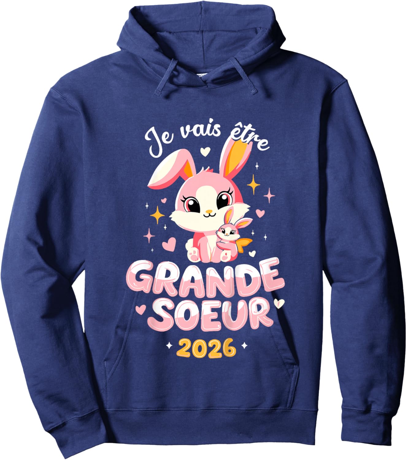 Child Future Big Sister 2026 I Will Be Big Sister 2026 Hoodie - Hoodie | Navy