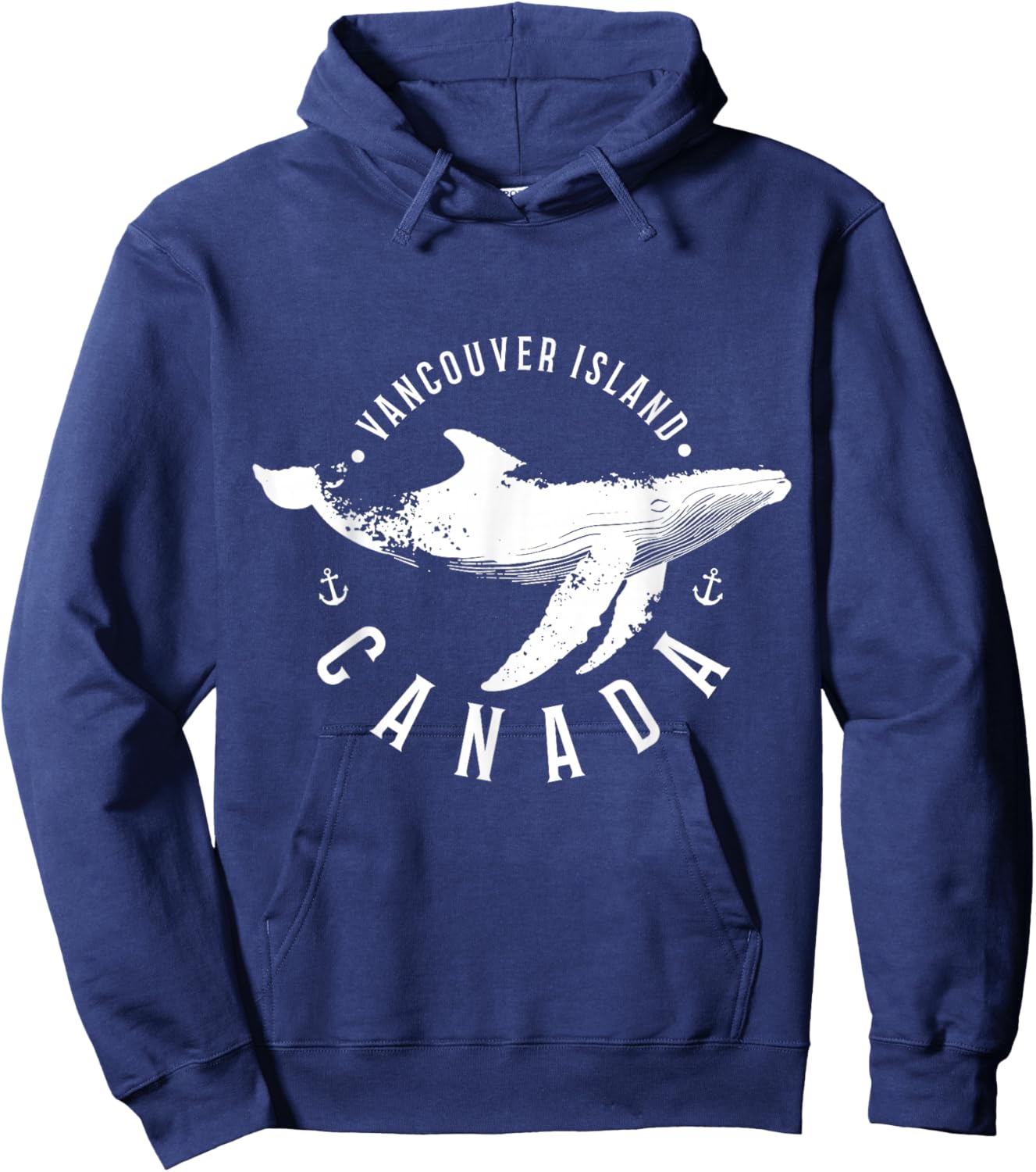 Vancouver Island British Columbia Souvenir Canada Whale Hoodie - Hoodie | Navy