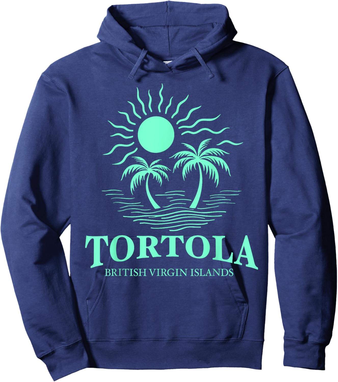 Tortola B.V.I British Virgin Islands Souvenir Vacation Hoodie - Hoodie | Navy