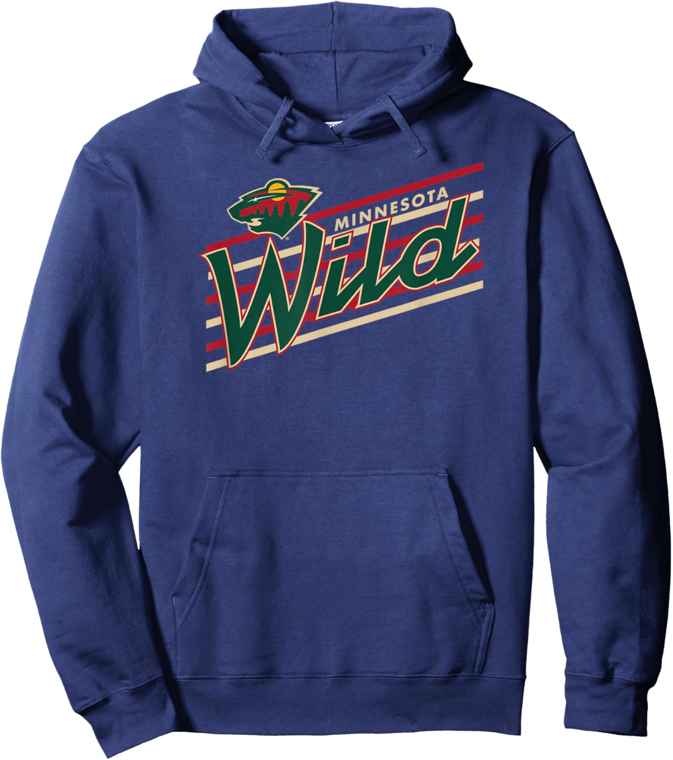 Minnesota Wild Retro Performer Officially Licensed Hoodie - Hoodie | Navy