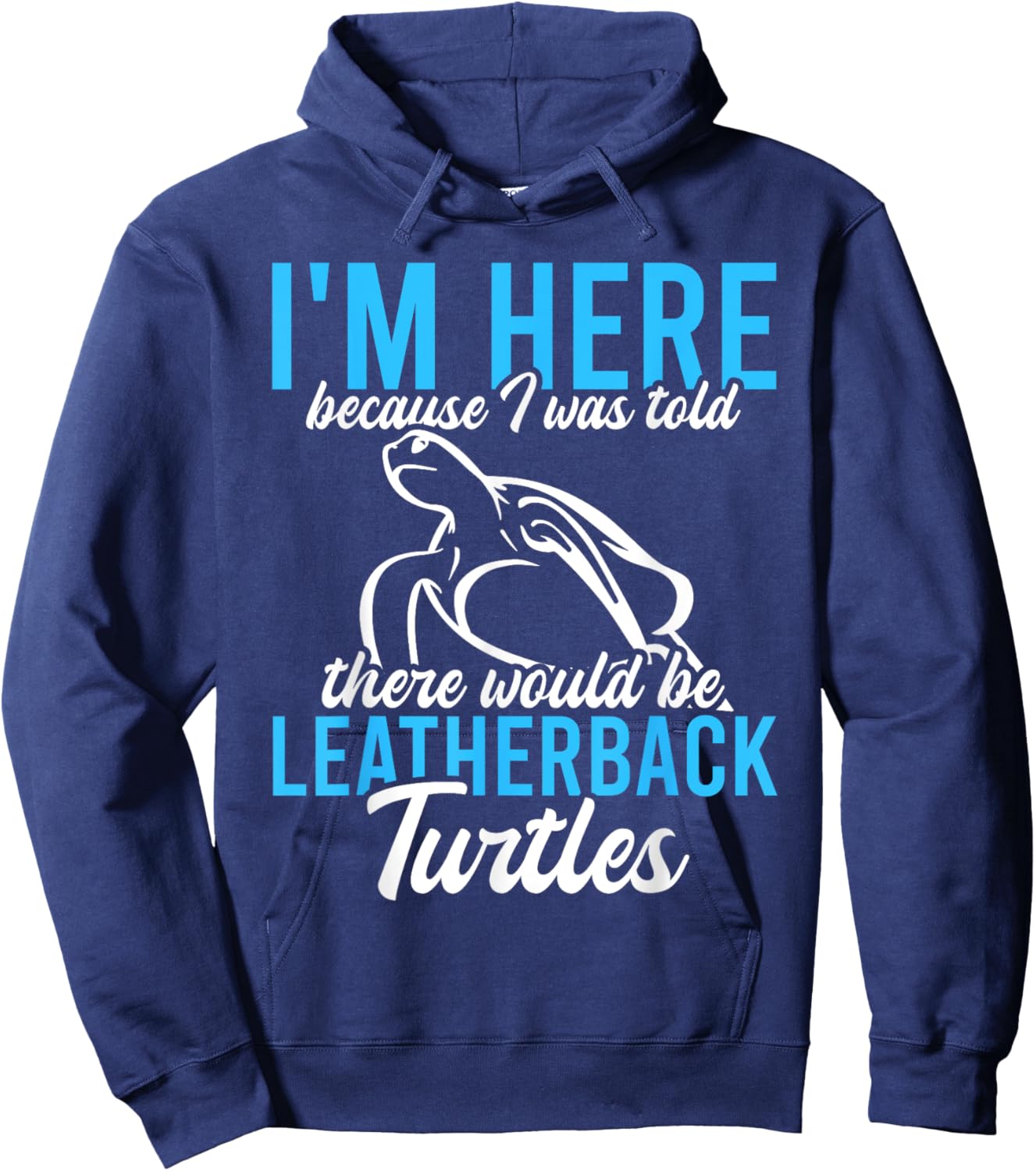Leatherback Turtle Tortoise - Leatherback Turtle Hoodie - Hoodie | Navy