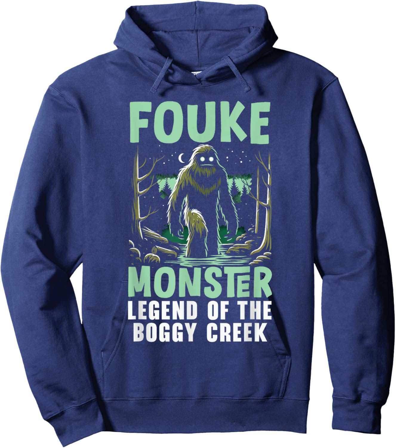 Fouke Monster Southern Sasquatch Cryptozoology Cryptid Hoodie - Hoodie | Navy
