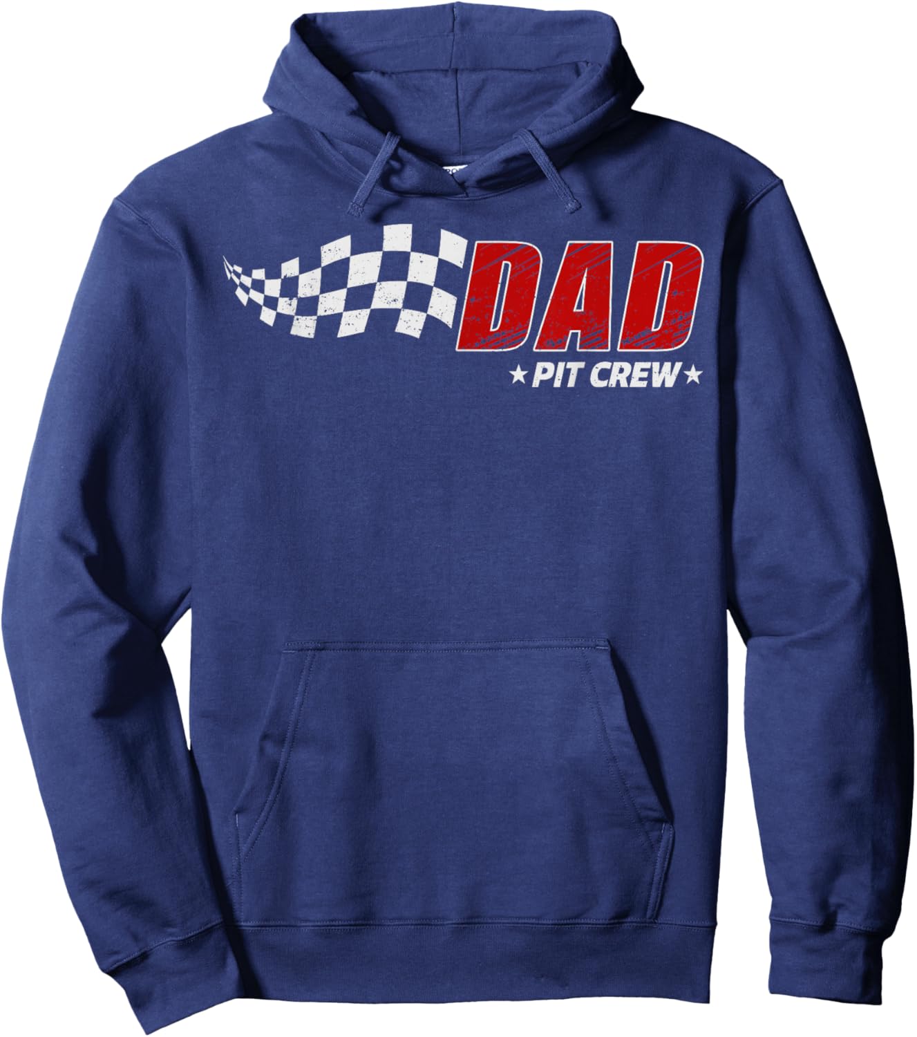 Dad Pit Crew Race Car Birthday Family Matching Pit Crew Hoodie - Hoodie | Navy
