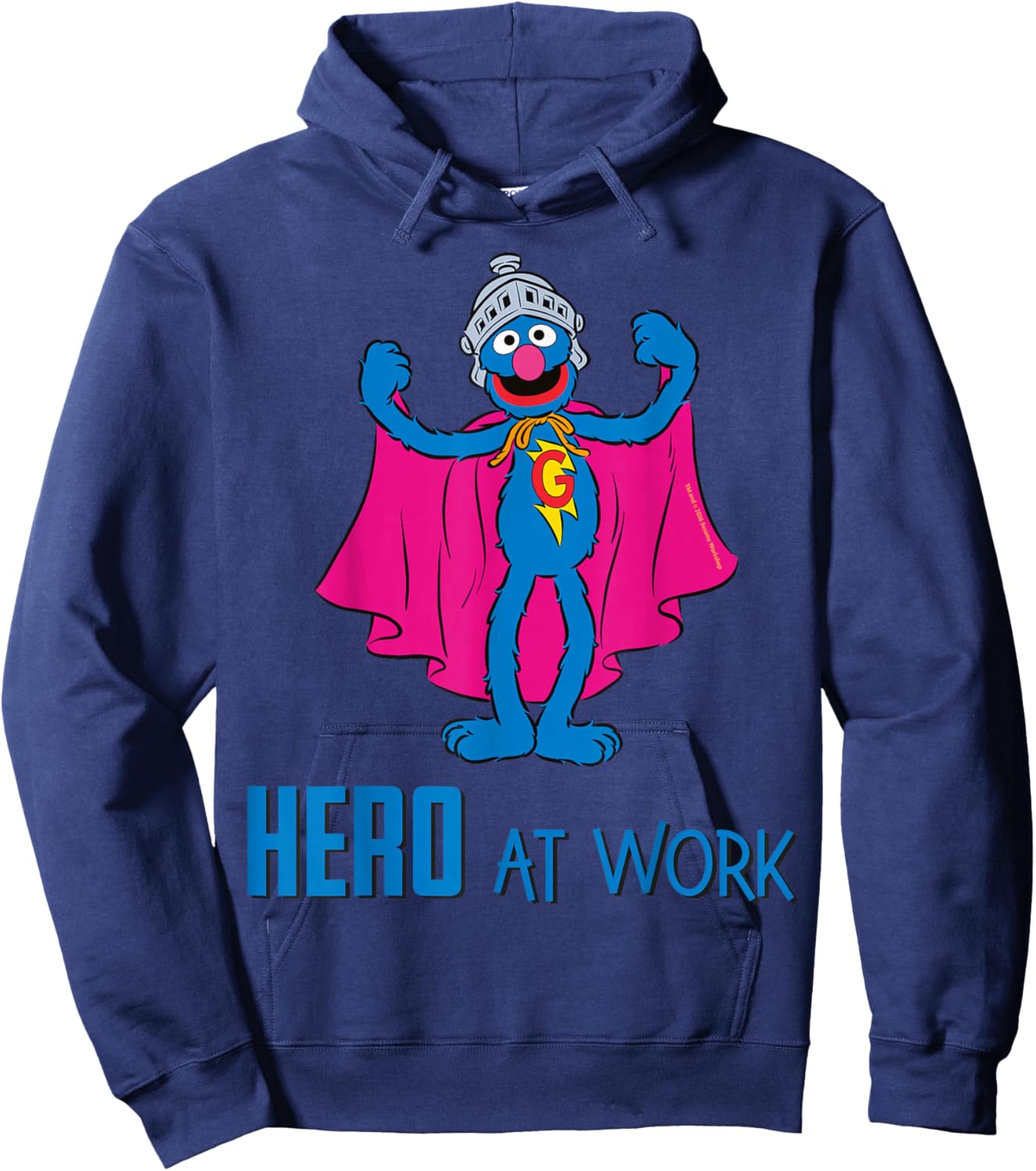 Sesamstraße - Grobi Held Am Werk Hoodie - Hoodie | Navy