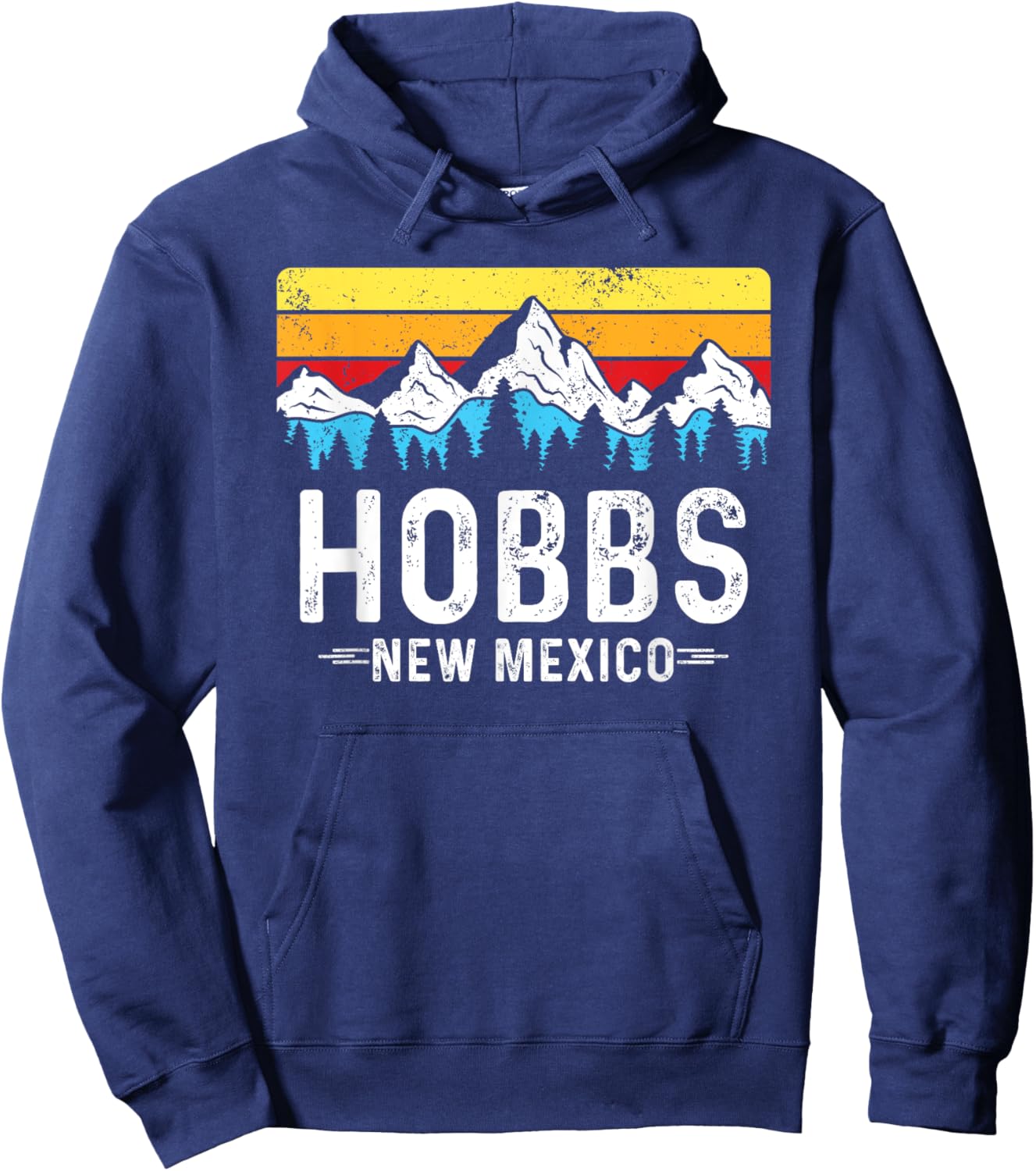 Hobbs New Mexico Mountains Hobbs NM Souvenir Hoodie - Hoodie | Navy