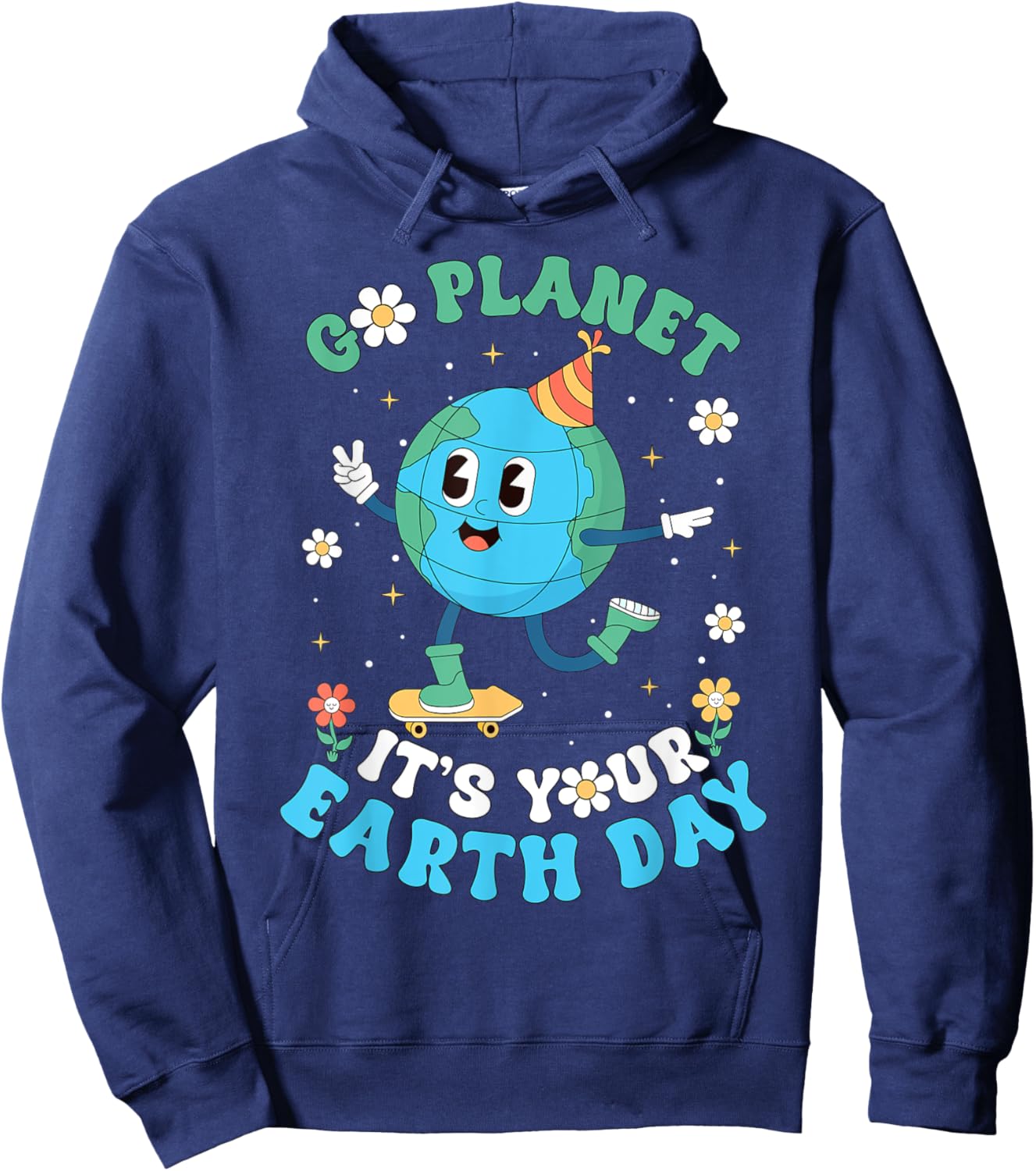 Earth day 2025 Teacher Kids Go Planet It's Your Earth Day Hoodie - Hoodie | Navy