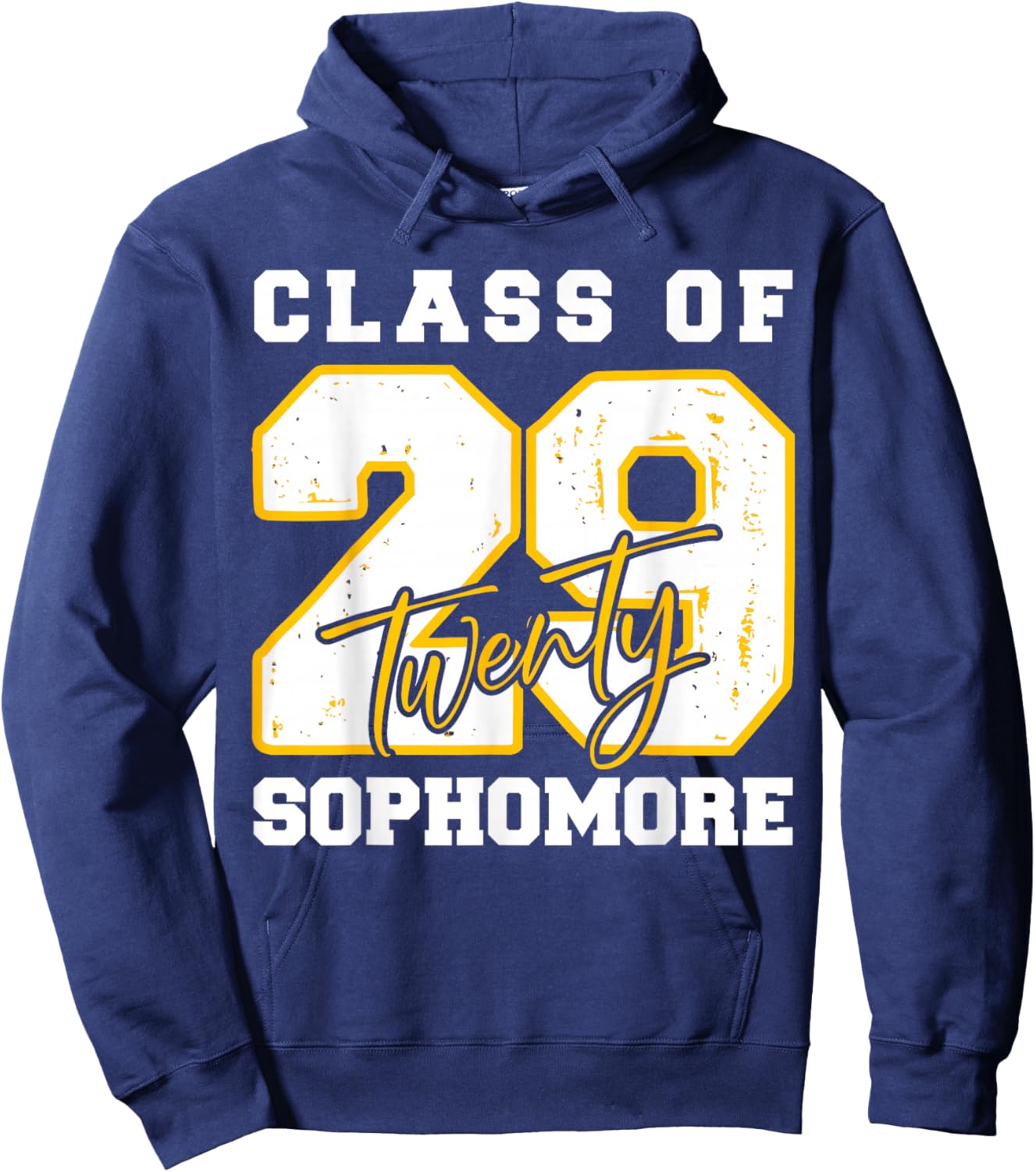 Sophomore Class of 2029 Twenty Nine High School Student Hoodie - Hoodie | Navy