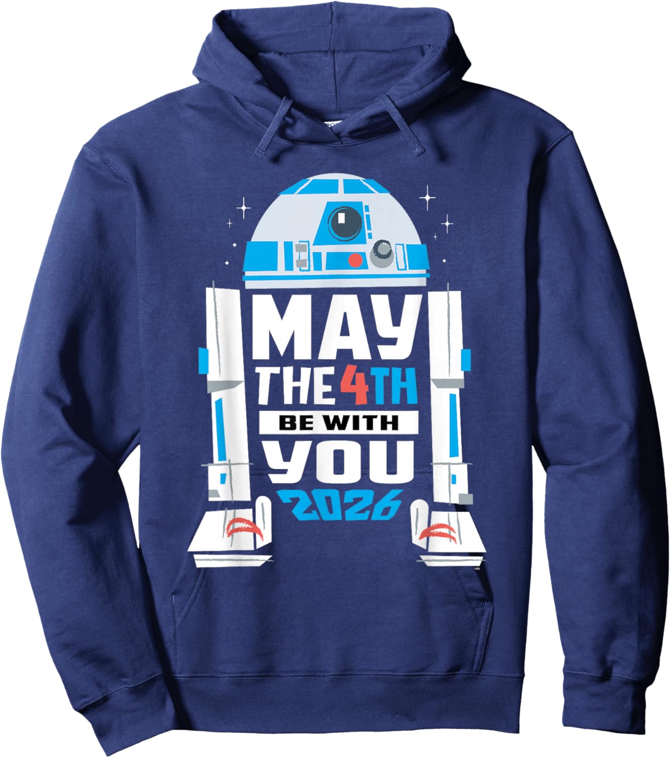 Star Wars R2-D2 May The 4th Be with You 2026 Star Wars Day Hoodie - Hoodie | Navy