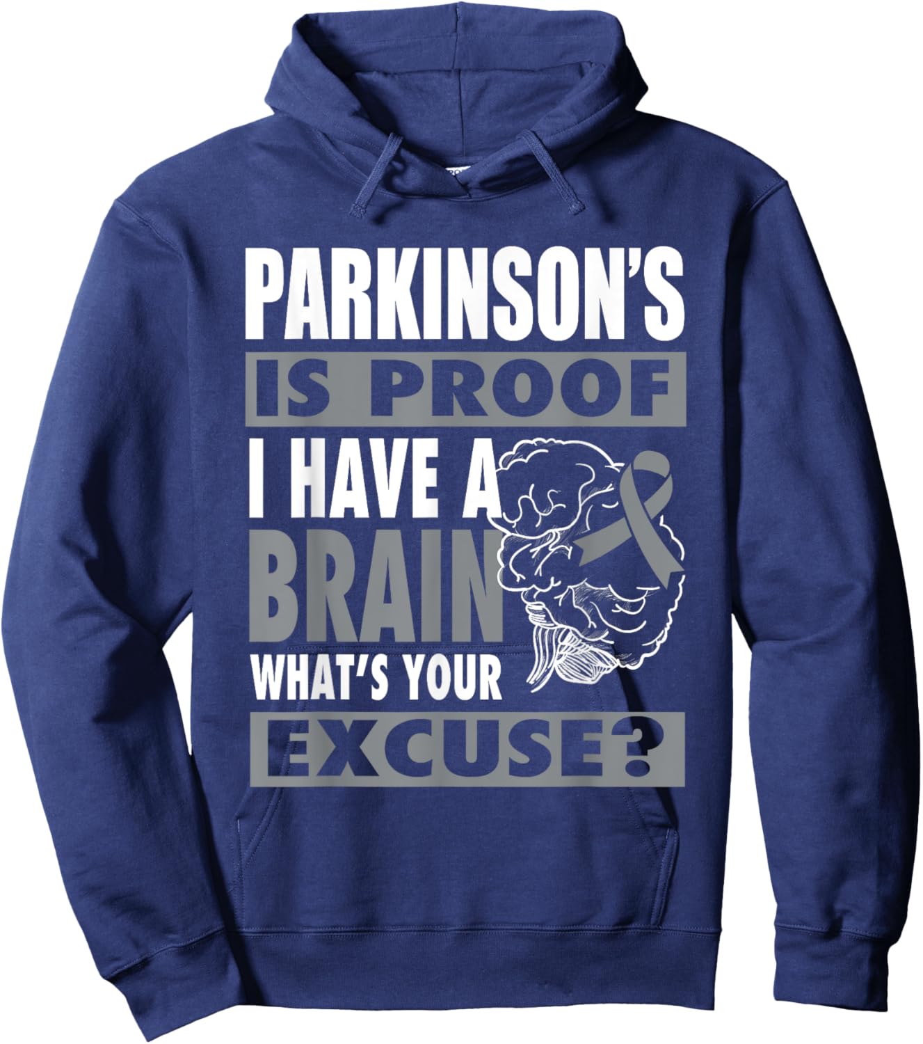 Funny Parkinsons Warrior parkinsons disease awareness Hoodie - Hoodie | Navy